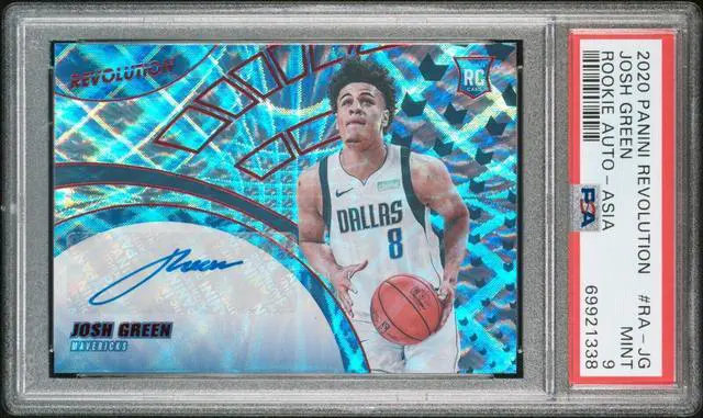 Main image of Josh Green signed 2020-21 Panini Revolution Asia Rookie Auto Card (RC) #RA-JG- PSA Graded 9 Mint (Dallas Mavericks)