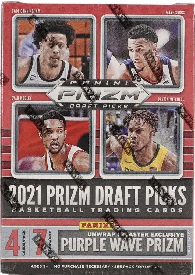 Main image of 2021-22 Panini Prizm NBA Draft Picks Basketball Blaster Box- 7PK/4CPP- Factory Sealed/New (Purple Wave Prizm!)
