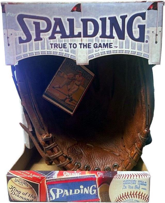 Main image of A.G. Spalding & Sons 1920s-1950's Vintage Retro Series Leather Fielders Baseball Glove- NEW/RARE