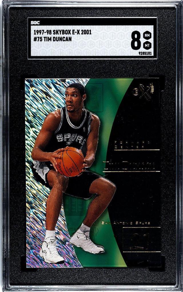 Tim Duncan Graded Rookie top Card