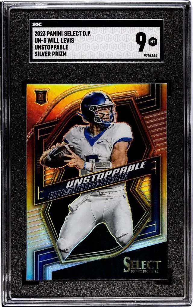 Will Levis 2023 Panini Select Draft Picks Unstoppable Silver