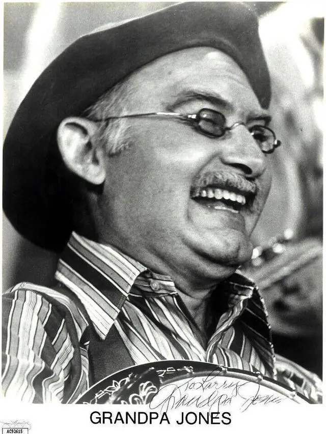 Main image of Grandpa Jones Signed Promo B&W Photo 8x10- To Larry- JSA #AC92615 (Country Music/Hee Haw)