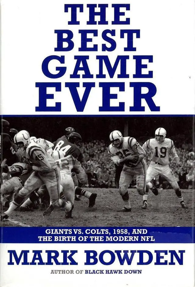 Main image of Raymond Berry signed The Best Game Ever: Giants vs. Colts, 1958 Hardcover Book COA