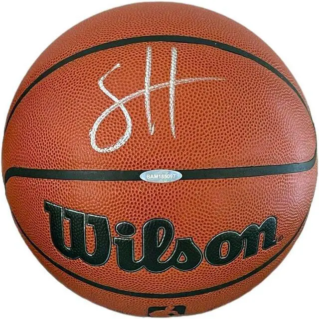 Main image of Scoot Henderson signed Official Wilson NBA Authentic Series Indoor Game Basketball - Upper Deck (Portland Trail Blazers/#3 Pick)