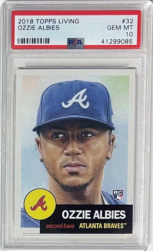 Main image of Ozzie Albies 2018 Topps Living Baseball Card #32- PSA Graded 10 Gem Mint (Atlanta Braves)
