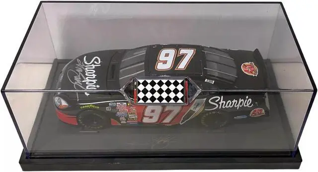 Main image of Kurt Busch signed 2004 Team Caliber OS #97 Sharpie Ford Taurus 1:24 Diecast Car w/ Custom Case- COA
