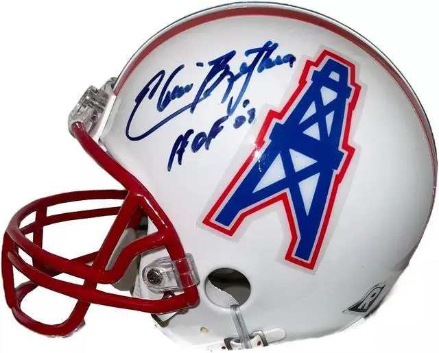 Main image of Elvin Bethea signed Houston Oilers Riddell TB Mini Helmet HOF 03- COA