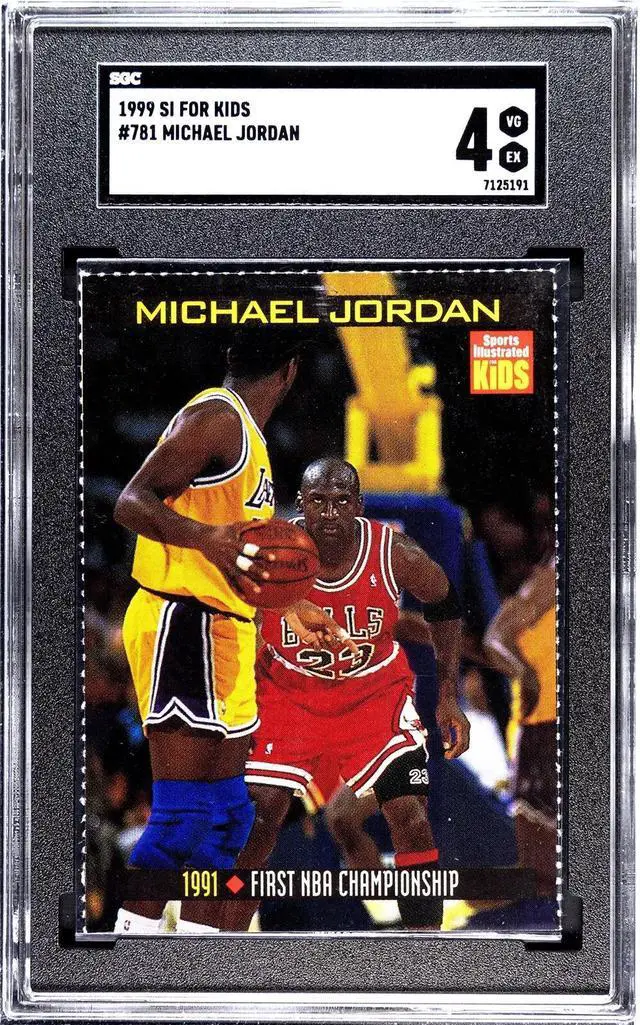 Main image of Michael Jordan 1999 Sports Illustrated for Kids Card #781- SGC Graded 4 VG-EX (Chicago Bulls/HOF)