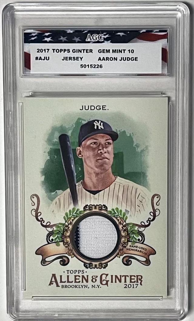 RC AARON JUDGE offers ROOKIE CARD JERSEY PATCH RELICS DONRUSS 2017 NEW YORK NY YANKEES!