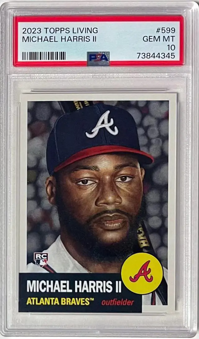 Main image of Michael Harris 2023 Topps Living Rookie Card (RC) #599- PSA Graded 10 Gem Mint (Atlanta Braves)