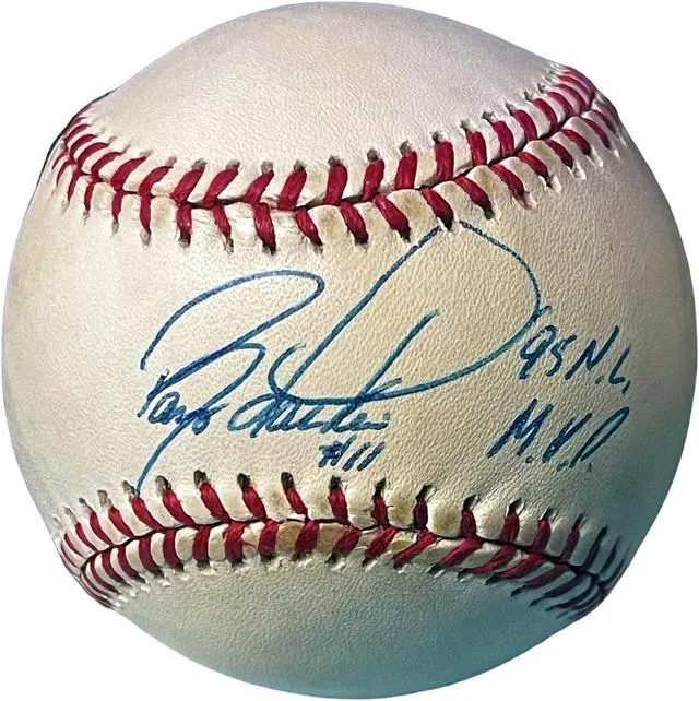 Main image of Mike Schmidt signed Official Rawlings RONL National League Baseball tone spot- COA (Phillies/HOF/12XAS/10XGG/3XNLMVP/548HR)
