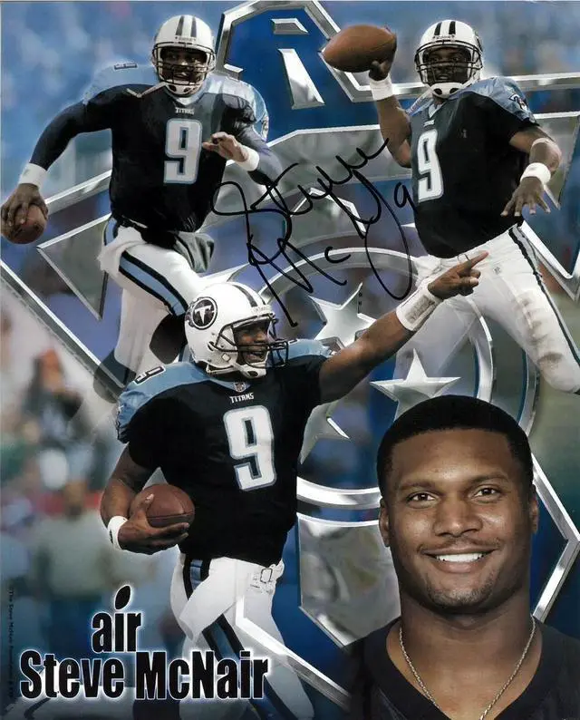 Main image of Steve McNair signed Tennessee Titans Air McNair NFL Collage 8x10 Photo #9- Beckett Review