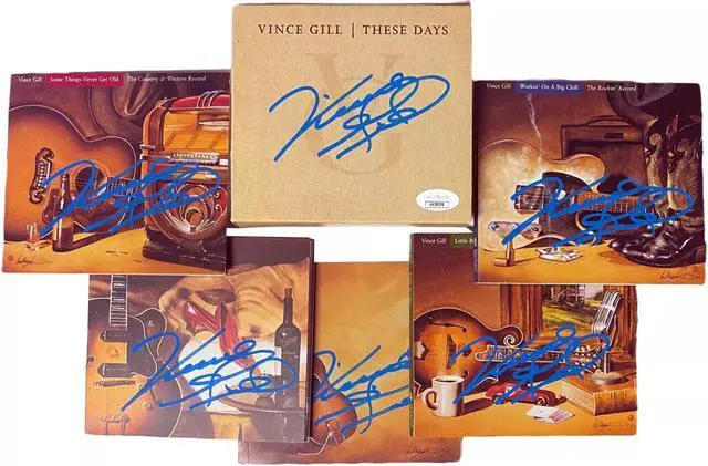 Main image of Vince Gill signed 2006 These Days 4-CD Box Set (6 sigs) RARE- JSA