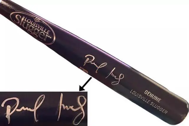 Main image of Paul Goldschmidt signed St. Louis Cardinals Louisville Slugger Black 34 Pro Model Bat MLB Authentic Hologram