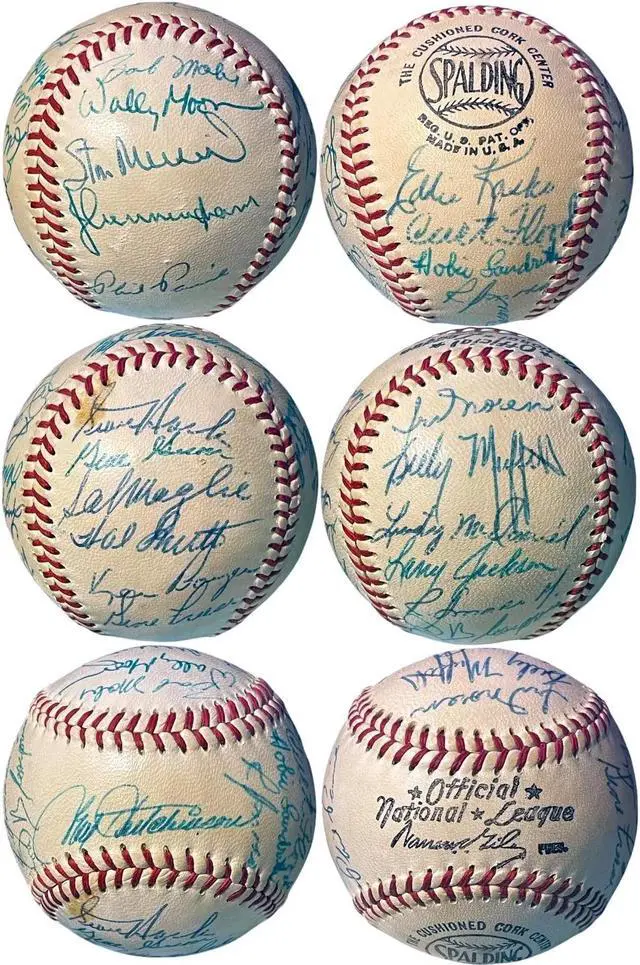 Main image of 1958 St. Louis Cardinals Team Signed National League (Giles) Baseball 22 sigs-JSA LOA Stan Musial/Curt Flood/Ken Boyer/Stan Hack