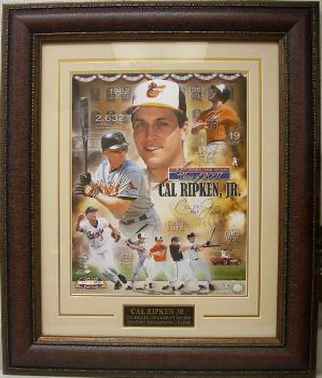 Main image of Cal Ripken, Jr. signed Baltimore Orioles Collage 16x20 Custom Framed HOF 2007