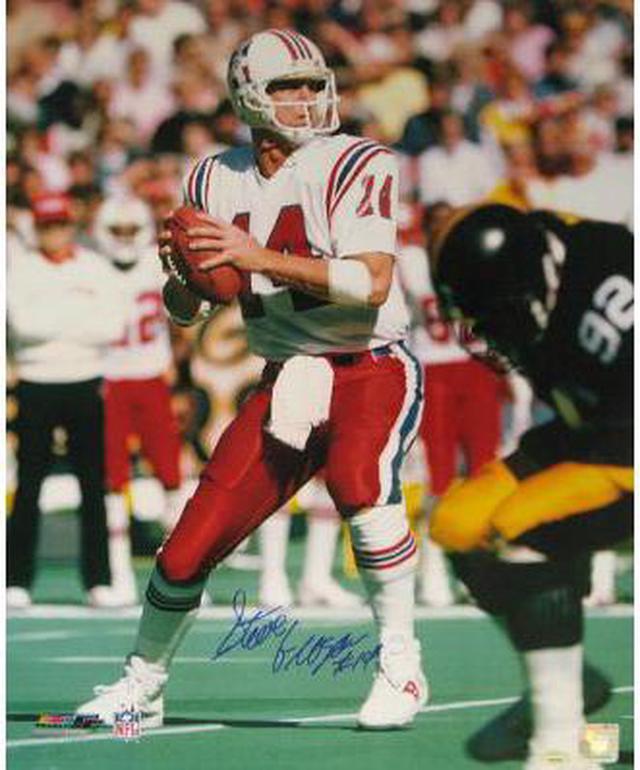 Steve Grogan signed New England Patriots 16X20 Photo 