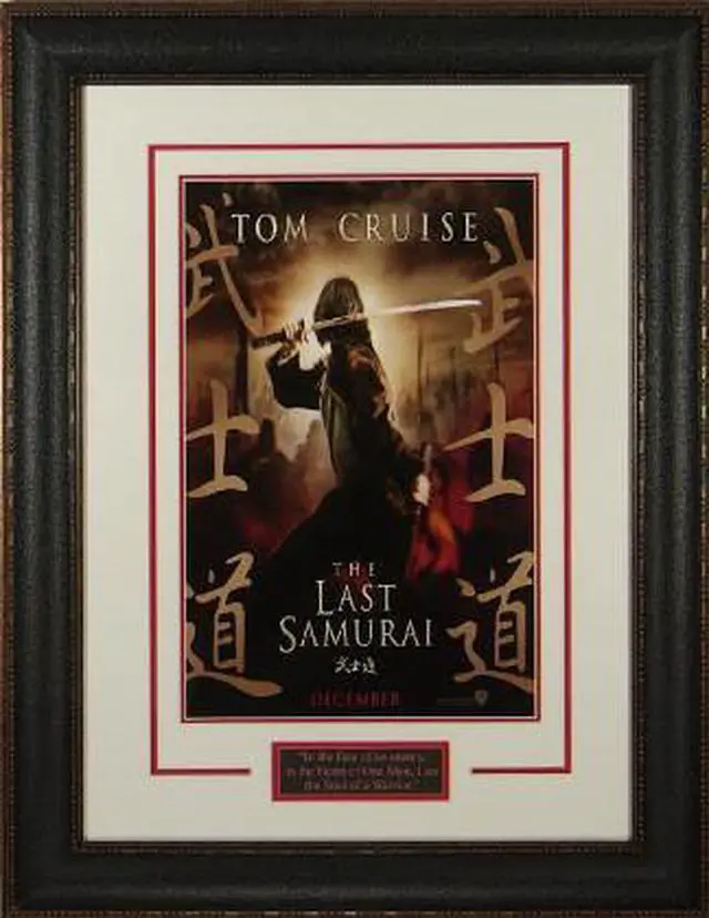 Main image of The Last Samurai unsigned 22X30 Masterprint Poster Leather Framed w/ Tom Cruise (entertainment/photo)