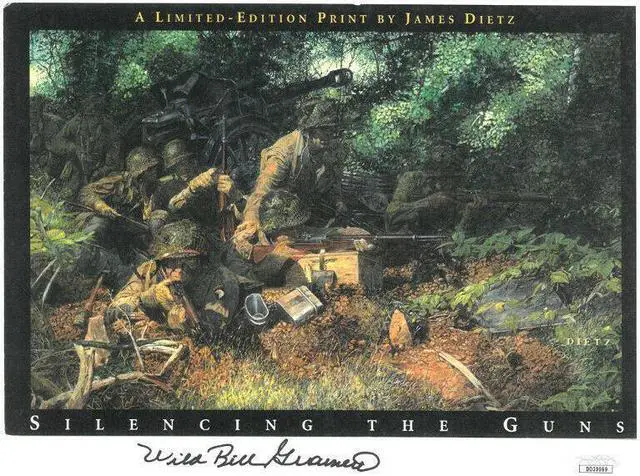 Main image of Wild Bill Guarnere signed WWII Band of Brothers 101st Airborne Easy Company 506th 8.5x11 Photo -JSA Holo (Valor- w/Guns)