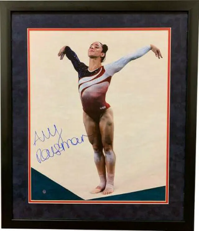 Main image of Aly Raisman signed Team USA Olympics Gymnastics 16x20 Photo Custom Framing imperfect- Steiner Hologram