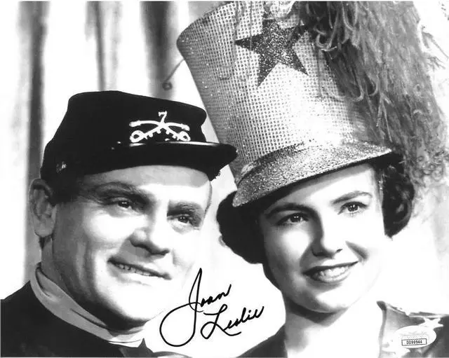 Main image of Joan Leslie signed Yankee Doodle Dandy Vintage B&W 8x10 Photo- JSA Hologram #DD90944 (w/ James Cagney)