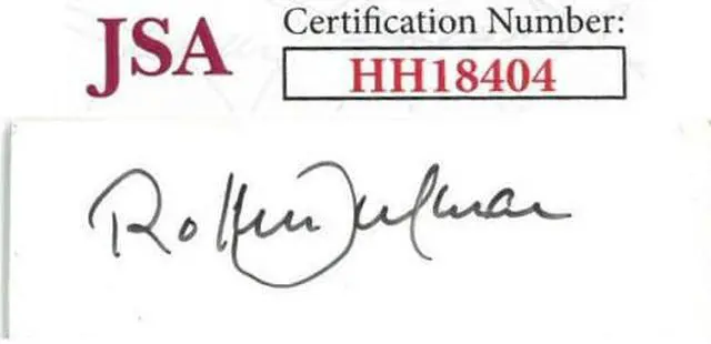 Main image of Roberto Alomar signed 1x3 Cut Signature- JSA Hologram #HH18404 (Orioles/Indians/Blue Jays)