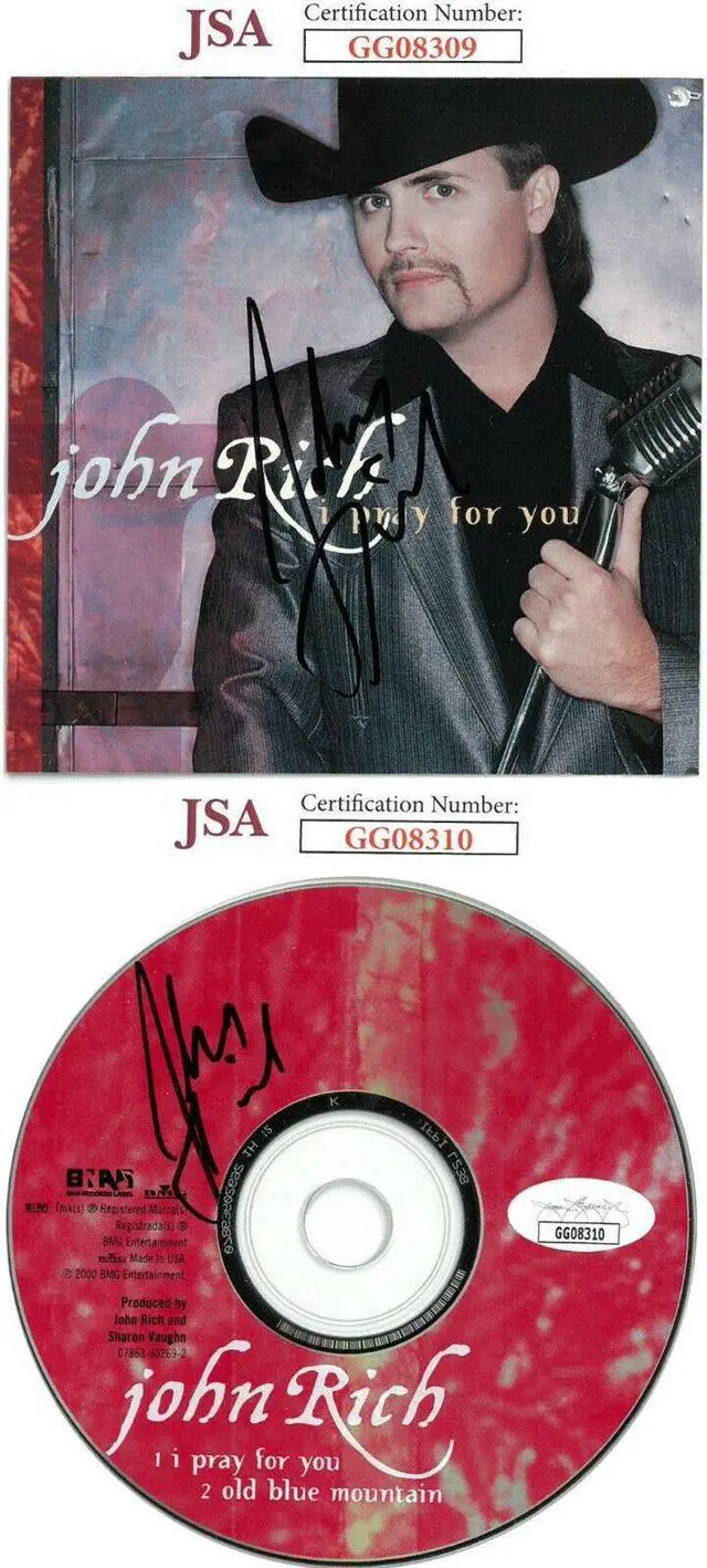 Main image of John Rich signed 2000 I Pray For You Single CD Cover & CD- JSA Hologram #GG08309 & #GG08310