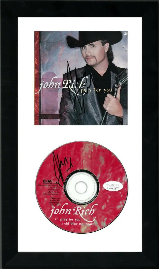 Main image of John Rich signed 2000 I Pray For You Single CD Cover & CD 6.5x12 Custom Framing- JSA Hologram #GG08309 & #GG08310