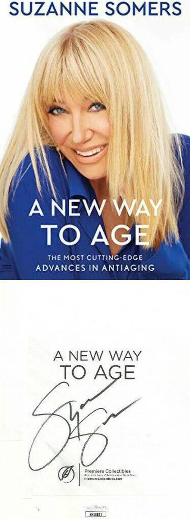 Main image of Suzanne Somers signed 2020 A New Way To Age Hardcover Book- JSA (Bookplate Edition)