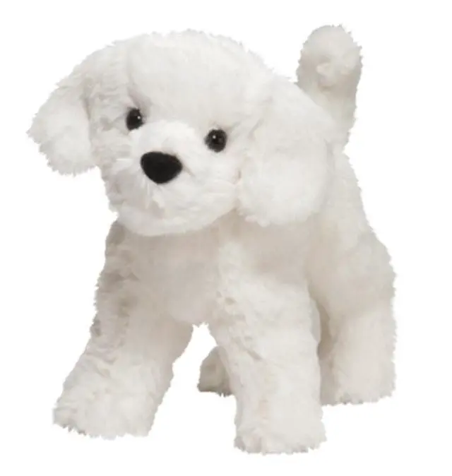 Alt view image 5 of 8 - Dandelion Puff Bichon Frise 8" by Douglas Cuddle Toys