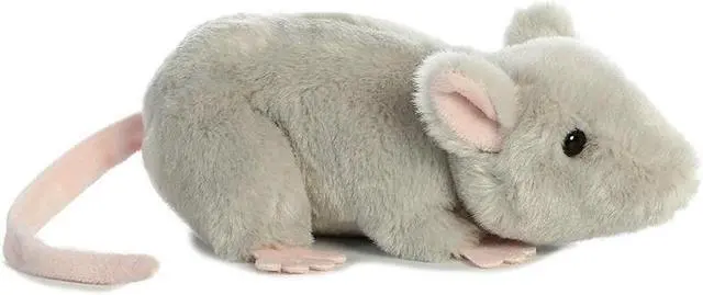 Alt view image 2 of 7 - Aurora® - Small Gray Mini Flopsie - 8" Mouse - Adorable Stuffed Animal