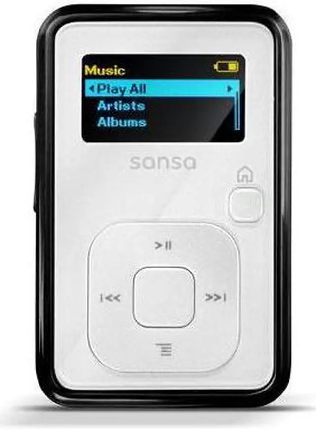 Main image of SanDisk Sansa Clip+ 1.0" White 4GB MP3 Player SDMX18R-004GW-A57