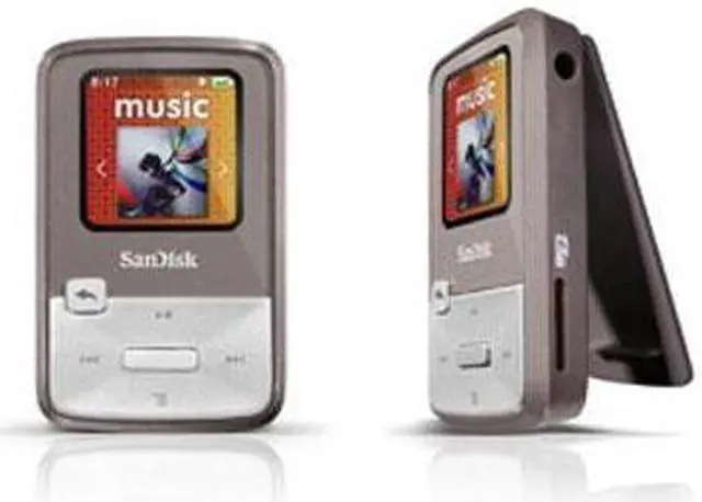 Main image of SanDisk Sansa Clip Zip 1.1" Gray 8GB MP3 Player SDMX22-008G-A57G