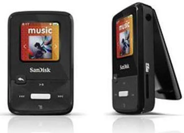 Main image of SanDisk Sansa Clip Zip 1.1" Black 4GB MP3 Player SDMX22-004G-A57K