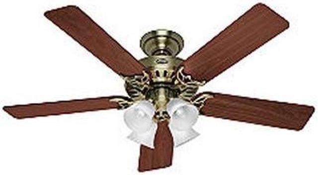 Main image of 20182 The Studio Series 52 in. Antique Brass Ceiling Fan with Light