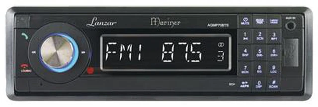 Lanzar - AM/FM-MPX In-Dash Marine Detachable Face Radio w/SD/MMC/USB ...