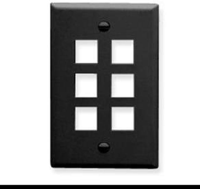 Main image of IC107F06BK 4 Port Face Black