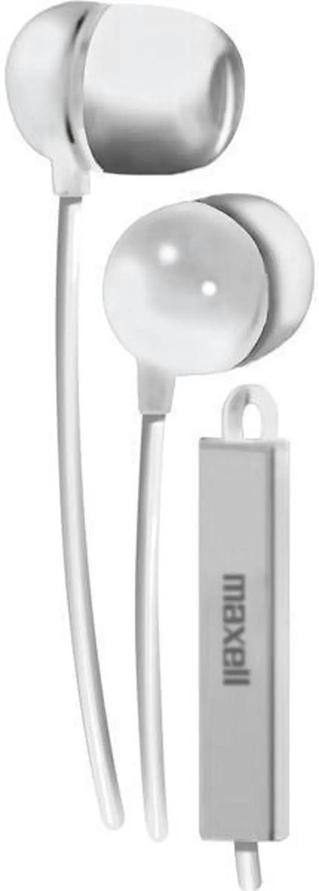 Alt view image 3 of 9 - Maxell 190303 - Iemicwht Stereo In-Ear Earbuds With Microphone & Remote (White)