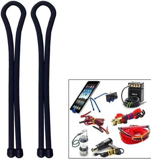 Alt view image 4 of 20 - Nite Ize GT18-2PK-01 Gear Tie 18" Twist Tie