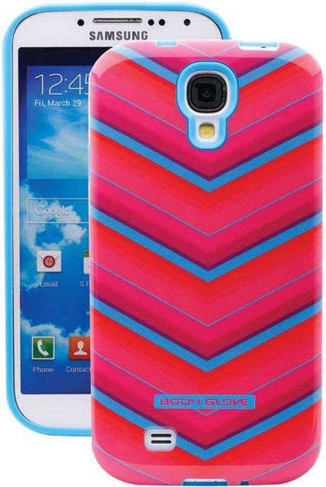 Alt view image 3 of 3 - Body Glove Snap-On Case for Samsung Galaxy S4 (Glossy Pink and Teal Chevron Pattern)