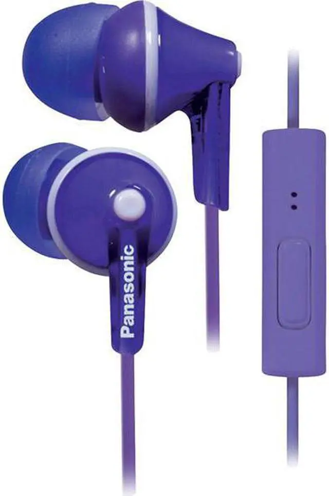 Main image of Panasonic Rp-tcm125-v Tcm125 Earbuds With Remote & Microphone (Purple)