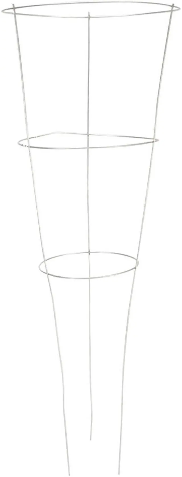 Alt view image 2 of 6 - Galvanized Tomato Cage 33"X12"-3 Ring/3 Legs