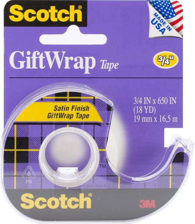 Alt view image 3 of 14 - Scotch Giftwrap Tape .75x650 15 Pack Of 12