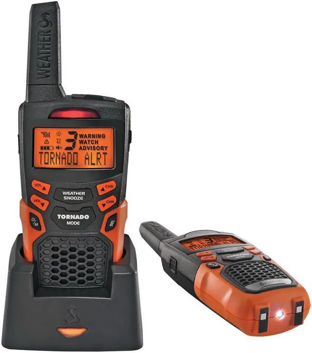 Alt view image 5 of 13 - Cobra Electronics CWR 200 Weather and Emergency Alert Radio, Orange