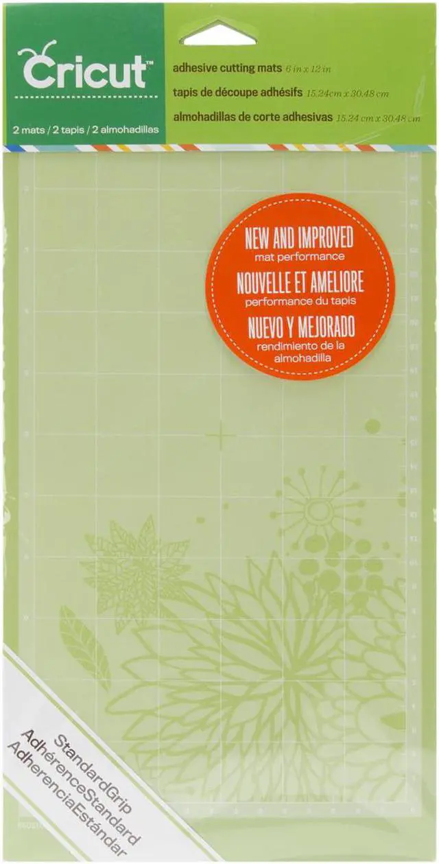 Alt view image 2 of 3 - Cricut StandardGrip Adhesive Cutting Mat Green | 2 Mats 12"x6" 2001972