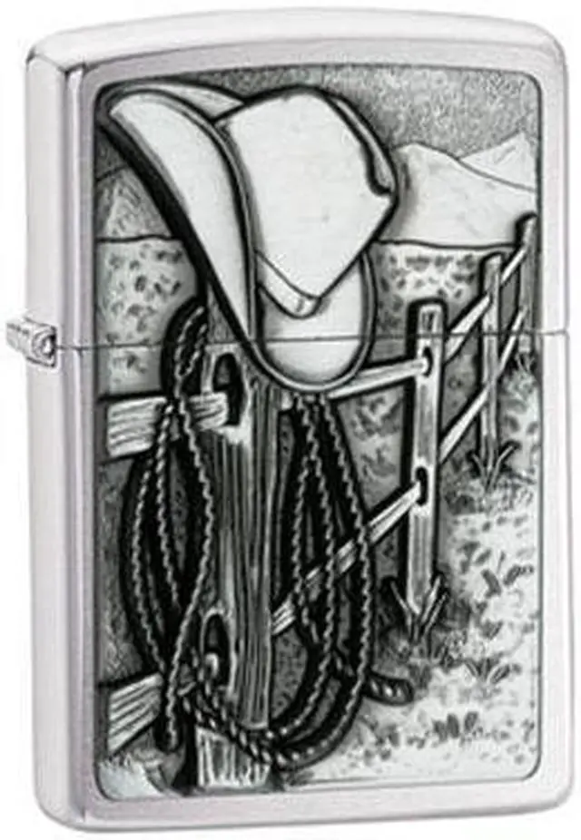 Alt view image 10 of 20 - Zippo ZOZO24879 Lighter Resting Cowboy World Famous Lighters