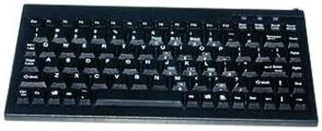 Alt view image 2 of 10 - SolidTek KB-595BU Solidtek Mini 88 Keys POS Keyboard Black USB KB-595BU - USB - 88 Key - PC - QWERTY