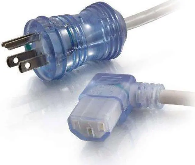 Main image of 12FT 16AWG HSPTL PWR CBL, 5-15P-C13R CLR