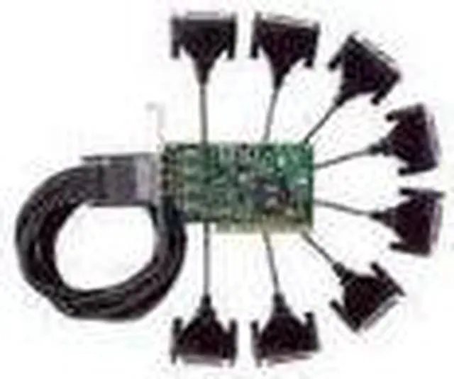 Alt view image 3 of 12 - Digi International Model 76000528 4 ft. 4-Port DB9M DTE Fan-Out Cable Male to Male