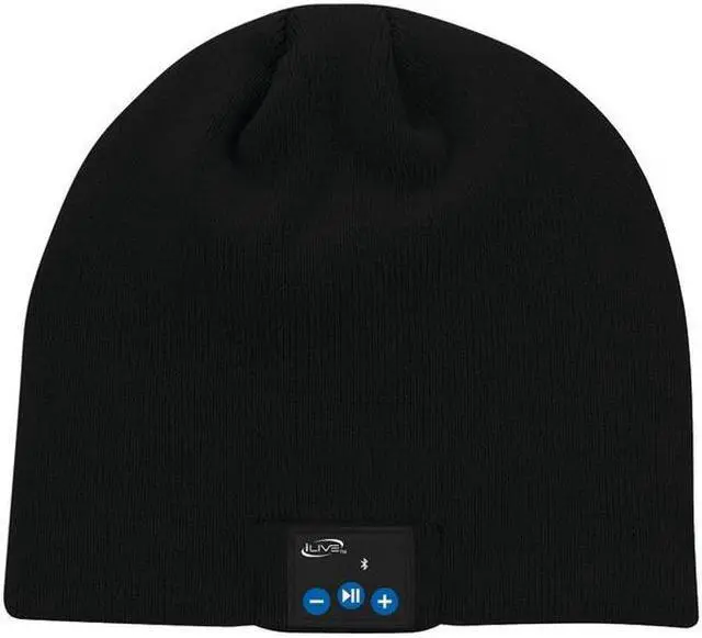 Main image of iLive iAKB45B Bluetooth(R) Wireless Knit Stocking Beanie with Microphone (Black)
